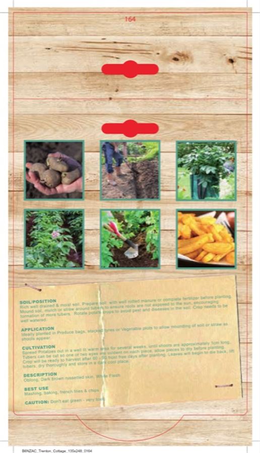 Picture of CERTIFIED SEED POTATO - RUSSET BURBANK